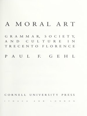 cover image of A Moral Art